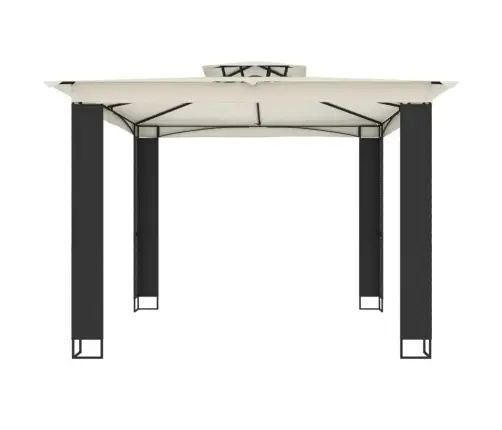 Kahekordse Katusega Paviljon, Kreemjas, 2,94 X 2,94 M, Teras