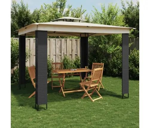 Kahekordse Katusega Paviljon, Kreemjas, 2,94 X 2,94 M, Teras