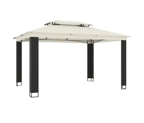 Kahekordse Katusega Paviljon, Kreemjas, 3,94X2,96 M, Teras