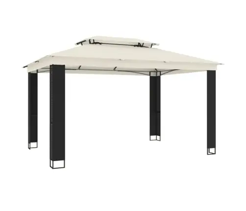 Kahekordse Katusega Paviljon, Kreemjas, 3,94X2,96 M, Teras