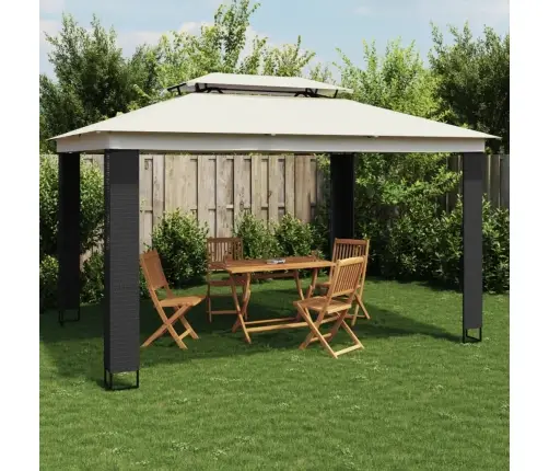 Kahekordse Katusega Paviljon, Kreemjas, 3,94X2,96 M, Teras