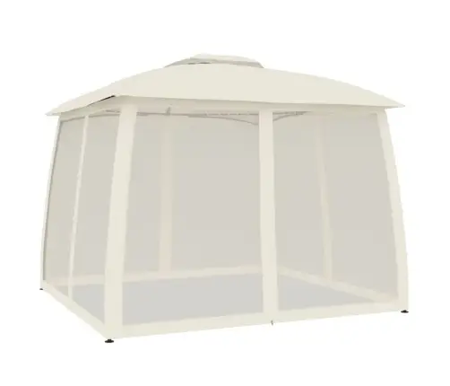 Pavėsinė Su Stogu Ir Sienomis, Kreminė, 2,93X2,93M, Plienas