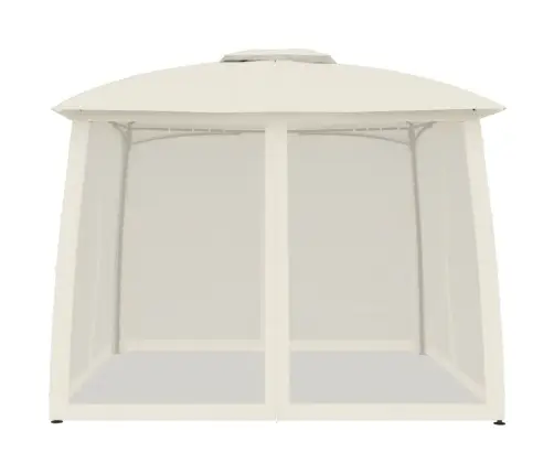 Pavėsinė Su Stogu Ir Sienomis, Kreminė, 2,93X2,93M, Plienas