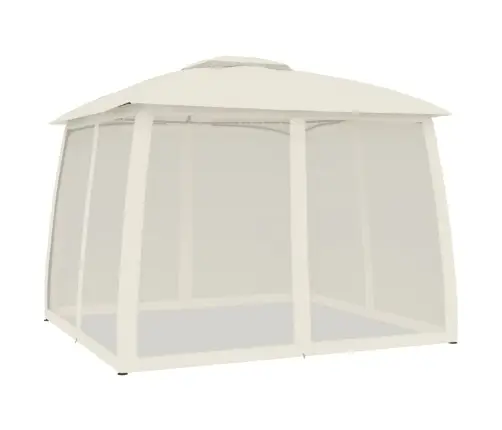 Pavėsinė Su Stogu Ir Sienomis, Kreminė, 2,93X2,93M, Plienas