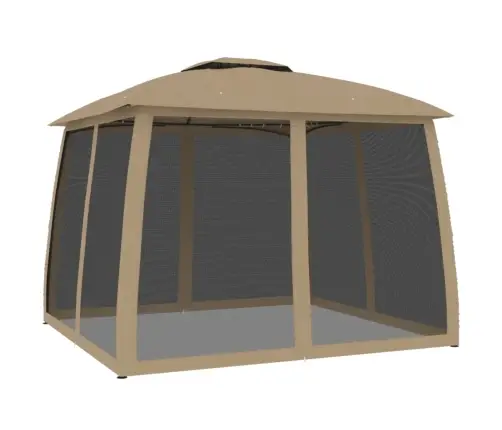 Kahekordse Katuse Ja Võrkseintega Paviljon 2,93X2,93 M