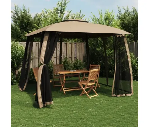 Kahekordse Katuse Ja Võrkseintega Paviljon 2,93X2,93 M