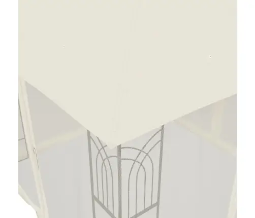 Dārza Nojume, Dubults Jumts, Sienas, 2,94X2,94 M, Tērauds, Bēša Vidaxl