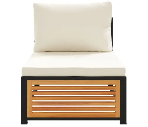 Dārza Dīvāns Ar Matračiem, Bez Roku Balstiem, Akācijas Koks Vidaxl