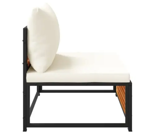 Dārza Dīvāns Ar Matračiem, Bez Roku Balstiem, Akācijas Koks Vidaxl