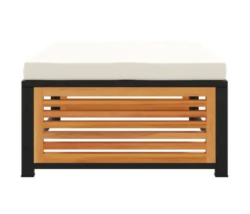 Dārza Soliņš Ar Spilvenu, 68X68X30 Cm, Akācijas Masīvkoks Vidaxl