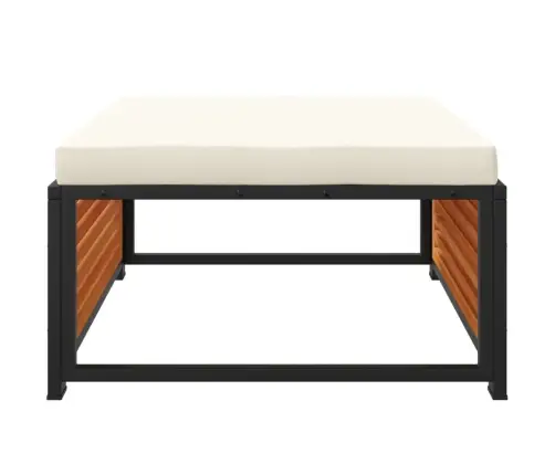 Dārza Soliņš Ar Spilvenu, 68X68X30 Cm, Akācijas Masīvkoks Vidaxl