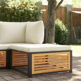 Dārza Soliņš Ar Spilvenu, 68X68X30 Cm, Akācijas Masīvkoks Vidaxl