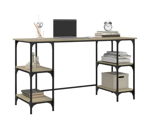 Rakstāmgalds, Ozolkoka Krāsa, 140X50X75 Cm, Inženierijas Koks Vidaxl