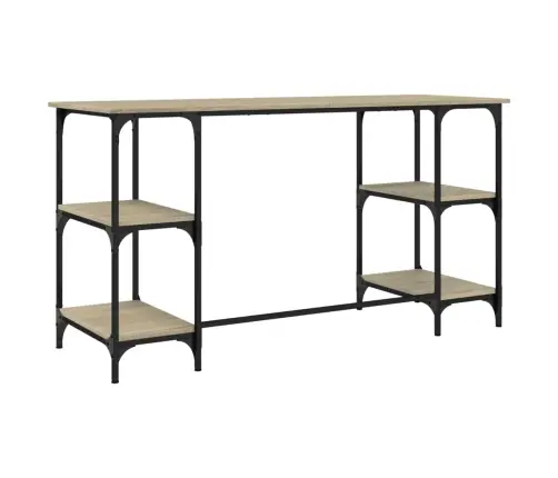 Rakstāmgalds, Ozolkoka Krāsa, 140X50X75 Cm, Inženierijas Koks Vidaxl