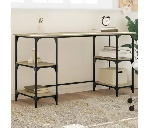 Rakstāmgalds, Ozolkoka Krāsa, 140X50X75 Cm, Inženierijas Koks Vidaxl