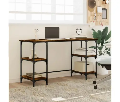 Rakstāmgalds, Ozolkoka Krāsa, 140X50X75 Cm, Inženierijas Koks Vidaxl