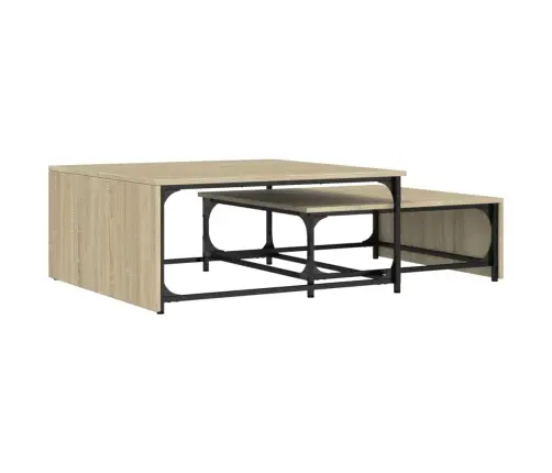 Sustumiami Kavos Staliukai, 2Vnt., Ąžuolo, Mediena Ir Metalas