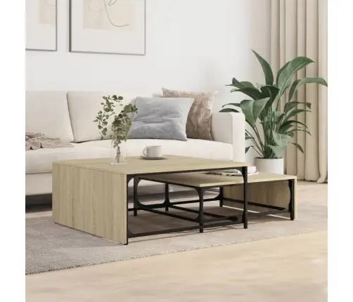 Sustumiami Kavos Staliukai, 2Vnt., Ąžuolo, Mediena Ir Metalas