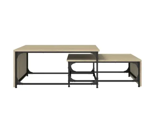 Sustumiami Kavos Staliukai, 2Vnt., Ąžuolo, Mediena Ir Metalas