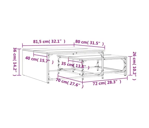 Sustumiami Kavos Staliukai, 2Vnt., Ąžuolo, Mediena Ir Metalas
