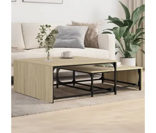 Sustumiami Kavos Staliukai, 2Vnt., Ąžuolo, Mediena Ir Metalas