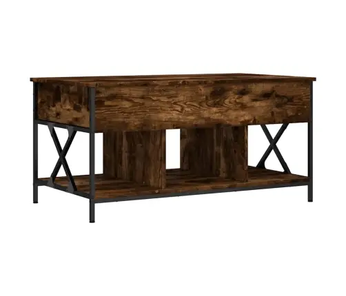 Kavos Staliukas, Dūminis, 100X55X50cm Apdirbta Mediena/Metalas