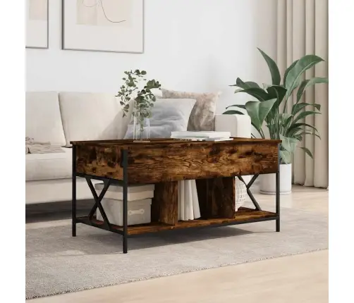 Kavos Staliukas, Dūminis, 100X55X50cm Apdirbta Mediena/Metalas