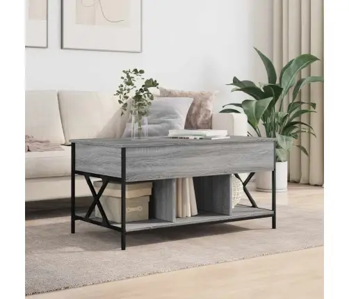 Kafijas Galdiņš, Pelēka Ozola, 100X55X50 Cm, Inženierijas Koks Vidaxl