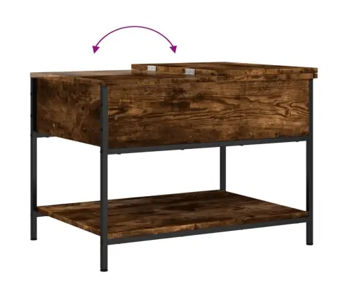 Kavos Staliukas, Dūminis, 70X50X50cm Apdirbta Mediena/Metalas