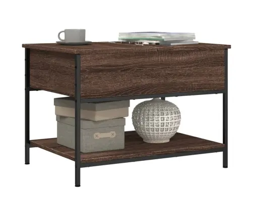 Kafijas Galdiņš, Brūna Ozola, 70X50X50 Cm, Inženierijas Koks Vidaxl