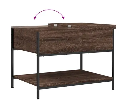 Kafijas Galdiņš, Brūna Ozola, 70X50X50 Cm, Inženierijas Koks Vidaxl