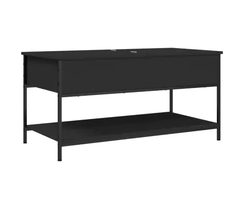Kohvilaud, Must, 100 X 50 X 50 cm Tehispuit Ja Metall