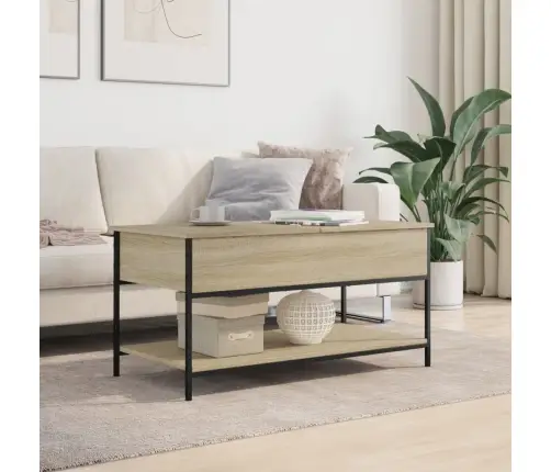 Kafijas Galdiņš, Ozola Krāsa, 100X50X50 Cm, Inženierijas Koks Vidaxl