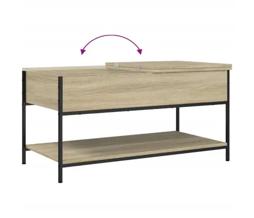 Kafijas Galdiņš, Ozola Krāsa, 100X50X50 Cm, Inženierijas Koks Vidaxl