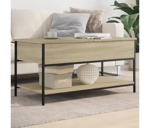 Kafijas Galdiņš, Ozola Krāsa, 100X50X50 Cm, Inženierijas Koks Vidaxl