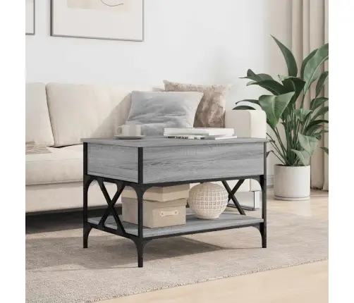 Kafijas Galdiņš, Pelēka Ozola, 70X50X50 Cm, Inženierijas Koks Vidaxl