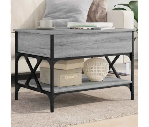 Kafijas Galdiņš, Pelēka Ozola, 70X50X50 Cm, Inženierijas Koks Vidaxl