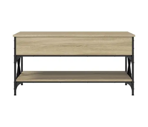 Kavos Staliukas, Ąžuolo, 100X50X50cm Apdirbta Mediena/Metalas Kavos Staliukas, Ąžuolo, 100X50X50cm Apdirbta Mediena/Metalas