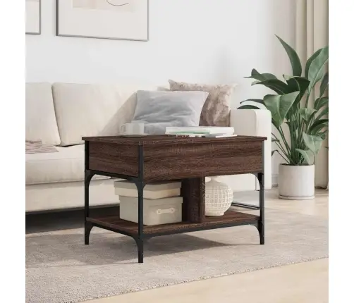 Kafijas Galdiņš, Brūna Ozola, 70X50X50 Cm, Inženierijas Koks Vidaxl