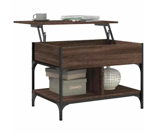 Kafijas Galdiņš, Brūna Ozola, 70X50X50 Cm, Inženierijas Koks Vidaxl