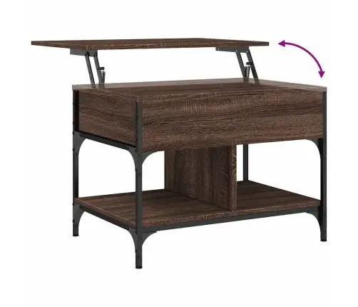 Kafijas Galdiņš, Brūna Ozola, 70X50X50 Cm, Inženierijas Koks Vidaxl