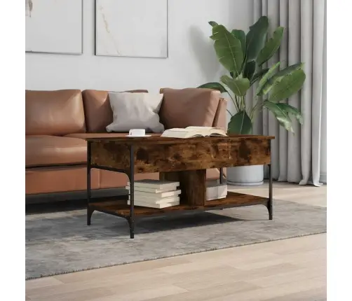 Kohvilaud, Suitsutamm, 100 X 50 X 50 cm Tehispuit Ja Metall
