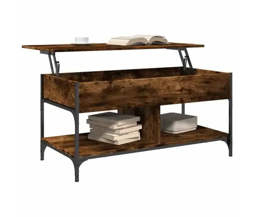 Kohvilaud, Suitsutamm, 100 X 50 X 50 cm Tehispuit Ja Metall