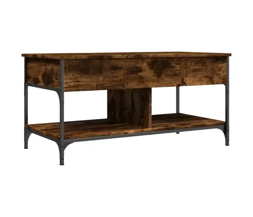 Kohvilaud, Suitsutamm, 100 X 50 X 50 cm Tehispuit Ja Metall