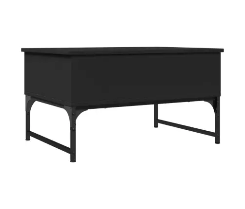 Kavos Staliukas, Juodas, 70X50X40cm Apdirbta Mediena/Metalas