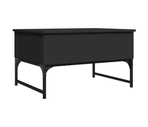 Kavos Staliukas, Juodas, 70X50X40cm Apdirbta Mediena/Metalas