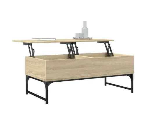 Kafijas Galdiņš, Ozola Krāsa, 100X50X40 Cm, Inženierijas Koks Vidaxl