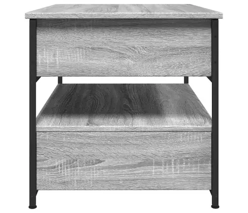 Kavos Staliukas, Pilkas Ąžuolo, 70X50X50cm Mediena Ir Metalas