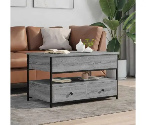 Kohvilaud, Hall Sonoma Tamm, 85X50X50 cm Tehispuit Ja Metall