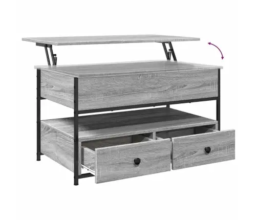 Kohvilaud, Hall Sonoma Tamm, 85X50X50 cm Tehispuit Ja Metall